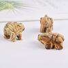 1.5 Inch Hand Carved Picture Jasper Elephant Crystal Animal Figurines
