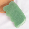 Wave Shaped Green Aventurine Gua Sha Scraping Gua Sha Board for SPA Acupuncture Treatment, Reducing Neck and Muscle Pain