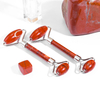 High Quality Red Jasper Jade Roller Wholesale Natural Jade Face Roller Factory Direct fo Sale